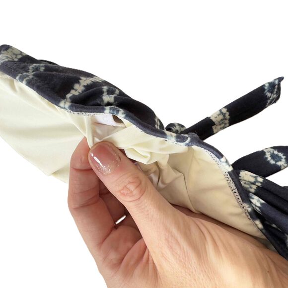 Vix Paula Hermanny Halter Tie-Back Plunge Navy Swimsuit Medium M - Picture 7 of 10